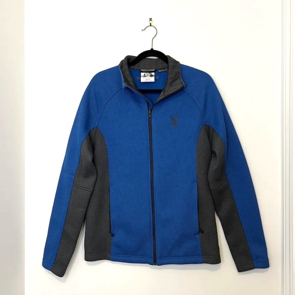 Spyder Foremost Full-Zip Jacket Sweatshirt Blue & Black medium